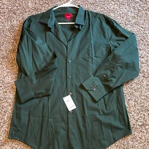 🔥🔥Alfani Slim Fit Stretch Dress Shirt Size L (16-16 1/2)32-33